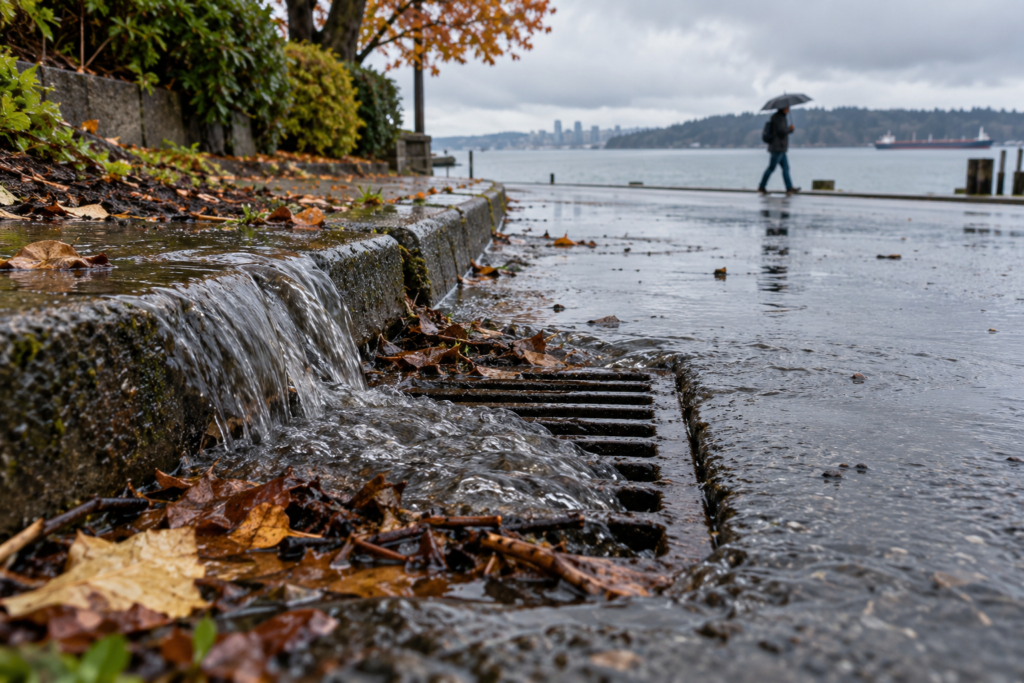 Imagem ilustrativa relacionada à vida e ao ambiente da região do Puget Sound.